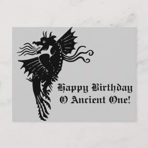 Drache für das Feueratmen Postkarte