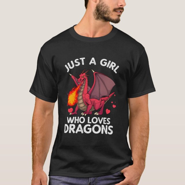 Drache für Drachen Mythischer Drache T-Shirt (Vorderseite)