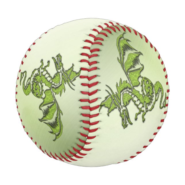 Drache für grüne Kämpfe Baseball (Schrägansicht)