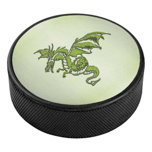 Drache für grüne Kämpfe Eishockey Puck (3/4)