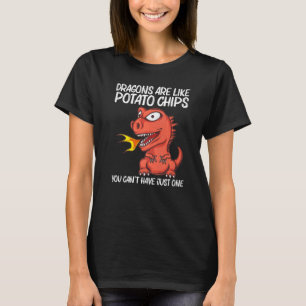 Drache für Männer Frauen Feuer atmendes Wesen 1 T-Shirt