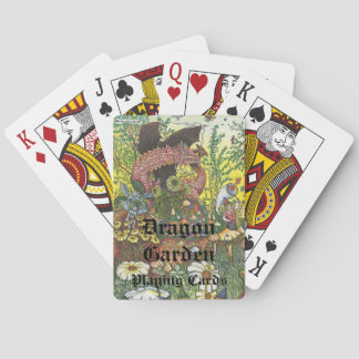 Drache-Garten-Spielkarten Spielkarten