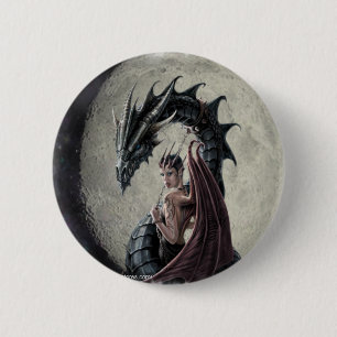 Drache-Geliebte - Knopf Button