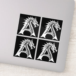 Drache gestalteter Buchstabe A, Drachenalphabet, M Aufkleber