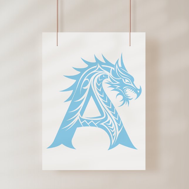 Drache gestalteter Buchstabe A, Drachenalphabet, M Poster (Von Creator hochgeladen)