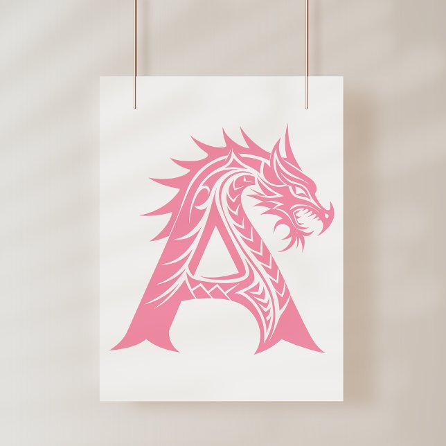 Drache gestalteter Buchstabe A, Drachenalphabet, M Poster (Von Creator hochgeladen)