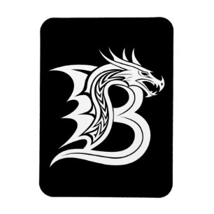 Drache gestalteter Buchstabe B, Drachenalphabet, M Magnet