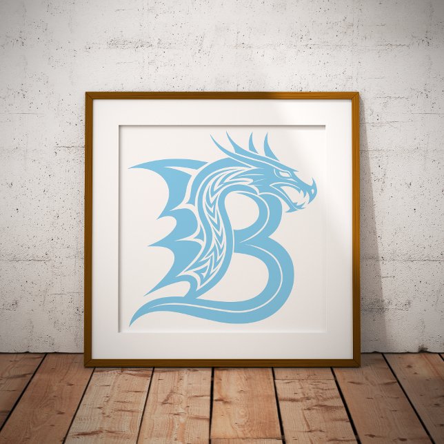 Drache gestalteter Buchstabe B, Drachenalphabet, M Poster (Von Creator hochgeladen)