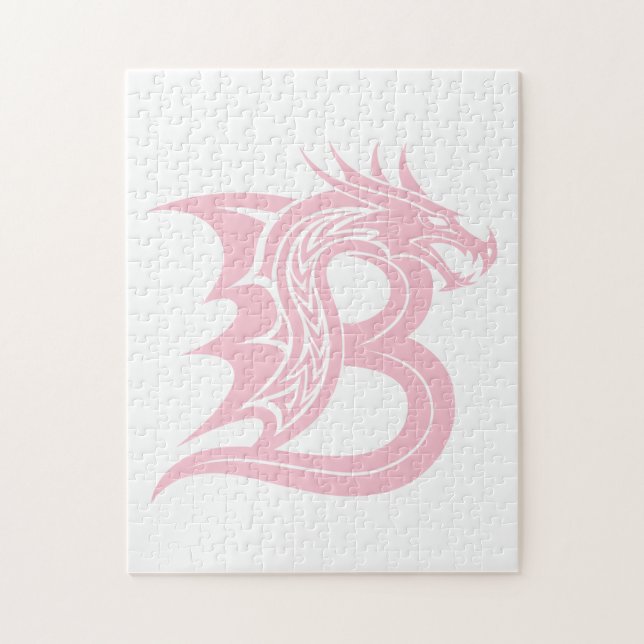 Drache gestalteter Buchstabe B, Drachenalphabet, M Puzzle (Vertikal)