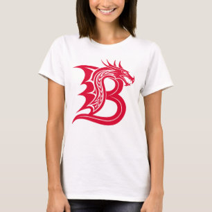 Drache gestalteter Buchstabe B, Drachenalphabet, M T-Shirt