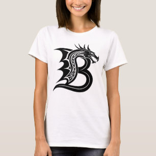 Drache gestalteter Buchstabe B, Drachenalphabet, M T-Shirt