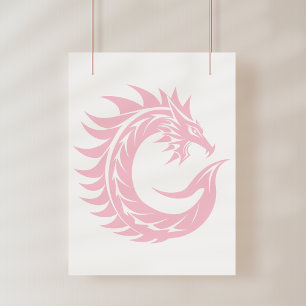 Drache gestalteter Buchstabe C, Drachenalphabet, M Fotodruck