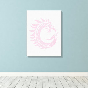 Drache gestalteter Buchstabe C, Drachenalphabet, M Leinwanddruck