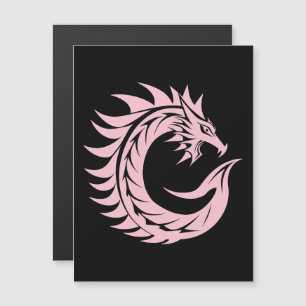 Drache gestalteter Buchstabe C, Drachenalphabet, M Magneteinladung