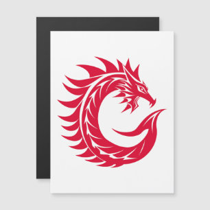 Drache gestalteter Buchstabe C, Drachenalphabet, M Magneteinladung