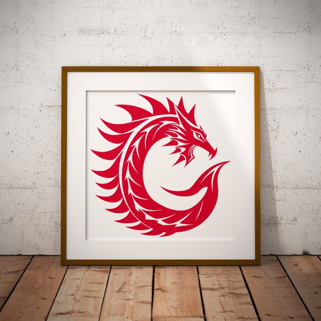 Drache gestalteter Buchstabe C, Drachenalphabet, M Poster (Von Creator hochgeladen)