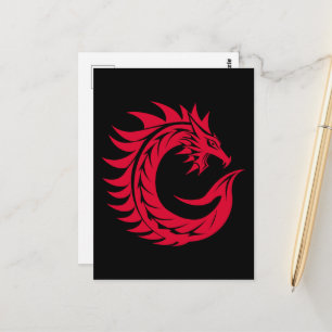 Drache gestalteter Buchstabe C, Drachenalphabet, M Postkarte