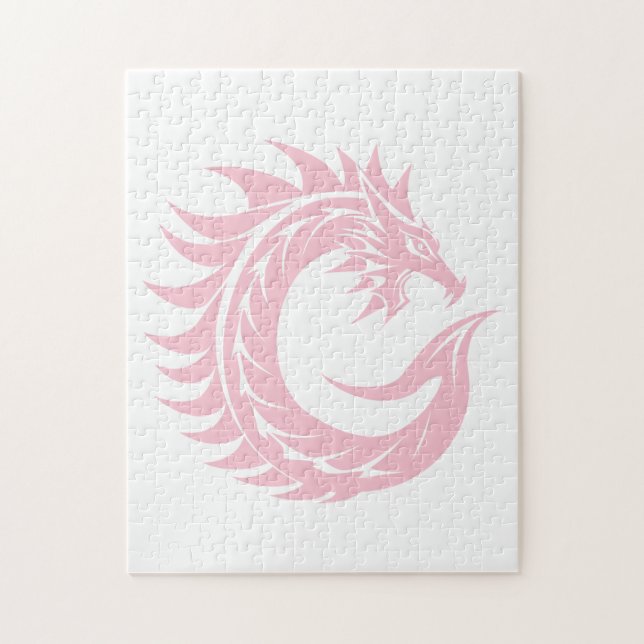 Drache gestalteter Buchstabe C, Drachenalphabet, M Puzzle (Vertikal)