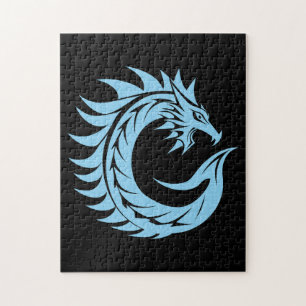 Drache gestalteter Buchstabe C, Drachenalphabet, M Puzzle