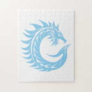 Drache gestalteter Buchstabe C, Drachenalphabet, M Puzzle