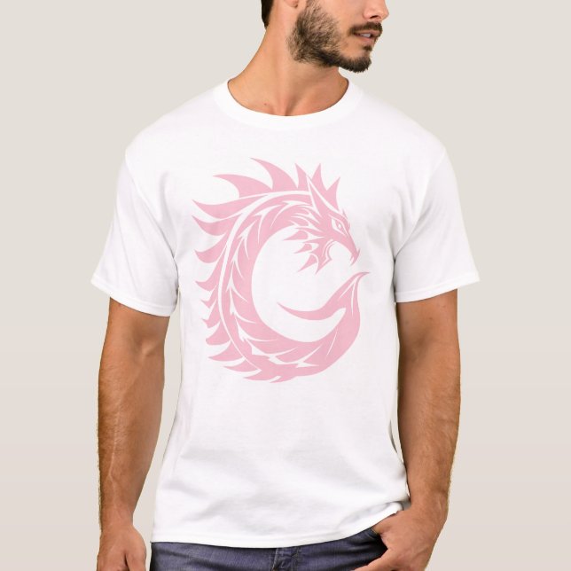 Drache gestalteter Buchstabe C, Drachenalphabet, M T-Shirt (Vorderseite)
