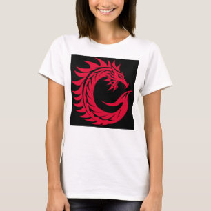 Drache gestalteter Buchstabe C, Drachenalphabet, M T-Shirt