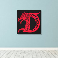 Drache gestalteter Buchstabe D, Drachenalphabet, M
