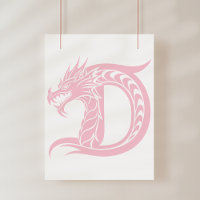 Drache gestalteter Buchstabe D, Drachenalphabet, M