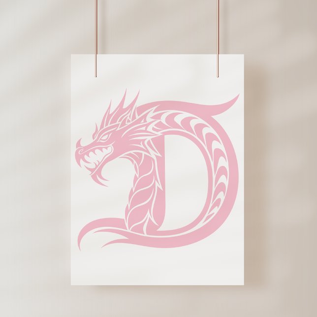 Drache gestalteter Buchstabe D, Drachenalphabet, M Poster (Von Creator hochgeladen)