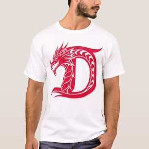 Drache gestalteter Buchstabe D, Drachenalphabet, M T-Shirt