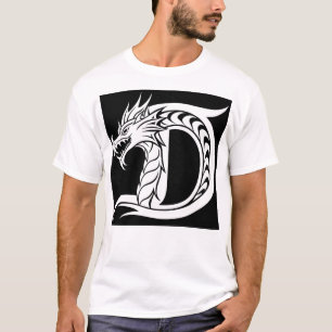 Drache gestalteter Buchstabe D, Drachenalphabet, M T-Shirt