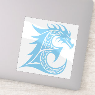 Drache gestalteter Buchstabe E, Drachenalphabet, M Aufkleber