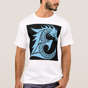 Drache gestalteter Buchstabe E, Drachenalphabet, M T-Shirt