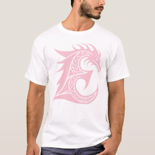 Drache gestalteter Buchstabe E, Drachenalphabet, M T-Shirt