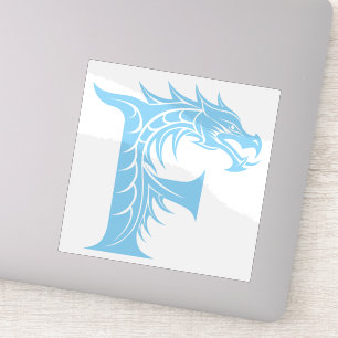 Drache gestalteter Buchstabe F, Drachenalphabet, M Aufkleber
