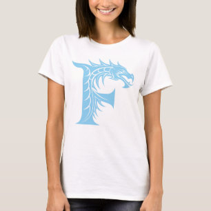 Drache gestalteter Buchstabe F, Drachenalphabet, M T-Shirt