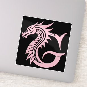 Drache gestalteter Buchstabe G, Drachenalphabet, M Aufkleber