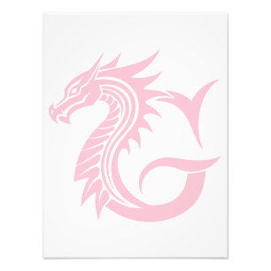 Drache gestalteter Buchstabe G, Drachenalphabet, M Fotodruck