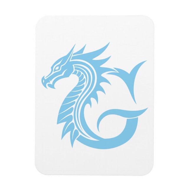 Drache gestalteter Buchstabe G, Drachenalphabet, M Magnet (Vertikal)