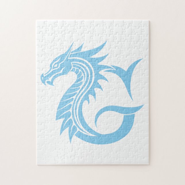 Drache gestalteter Buchstabe G, Drachenalphabet, M Puzzle (Vertikal)