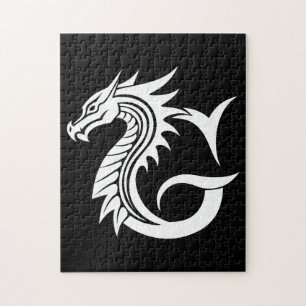 Drache gestalteter Buchstabe G, Drachenalphabet, M Puzzle