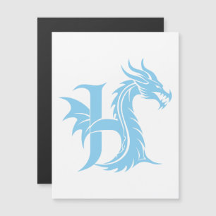 Drache gestalteter Buchstabe H, Drachenalphabet, M Magneteinladung