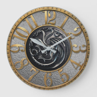 Drache Große Wanduhr