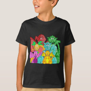 Drache-Gruppe scherzt T - Shirt