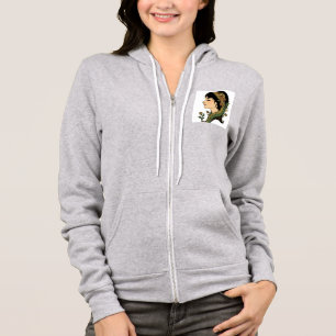 Drache Haarfrau   Fantasy-Frauenporträt-Kunst Hoodie