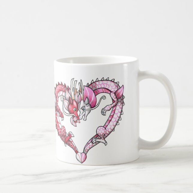 Drache-Herz Tasse (Rechts)