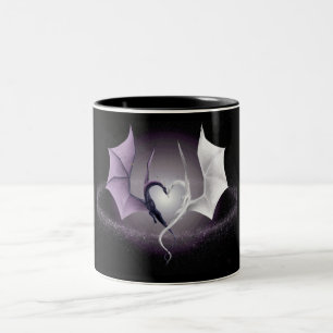 Drache-Herz Zweifarbige Tasse