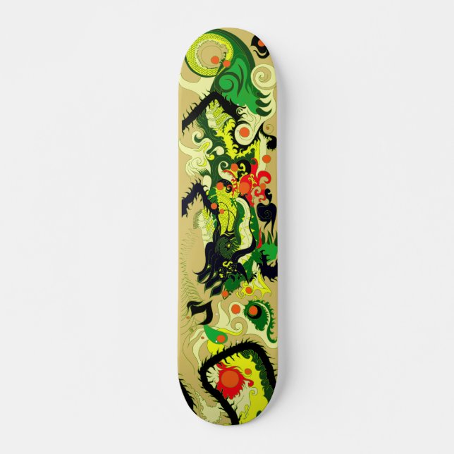Drache-Höhle (Pergament) Skateboard (Vorne)