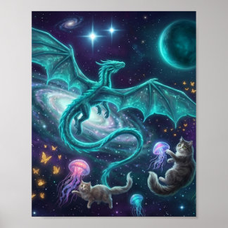 Drache im Flug Poster