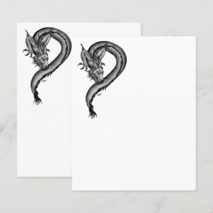 Drache im Tattoo-Stil